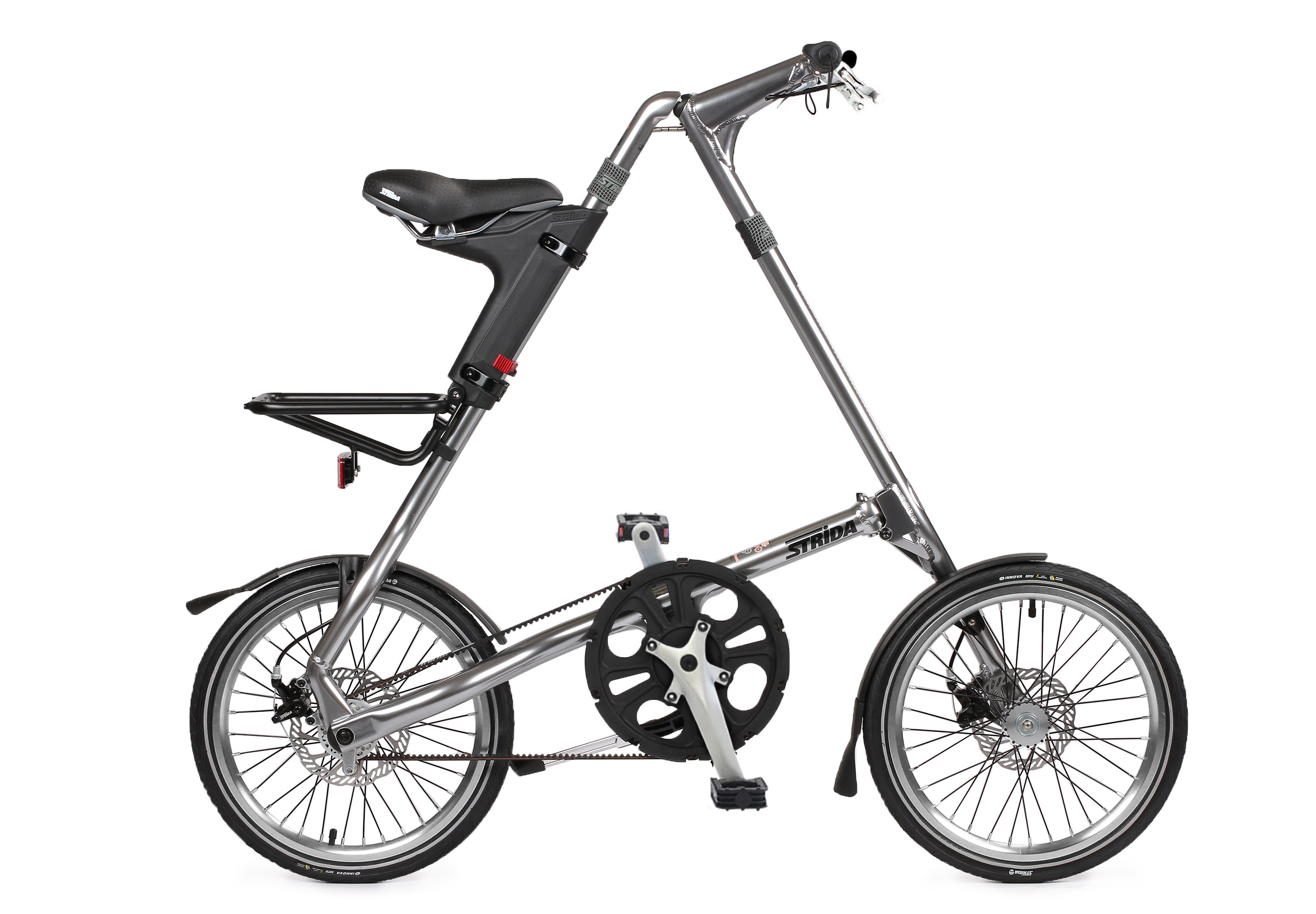 Складной велосипед STRIDA SX серебристый металлик / Велосипеды и ...